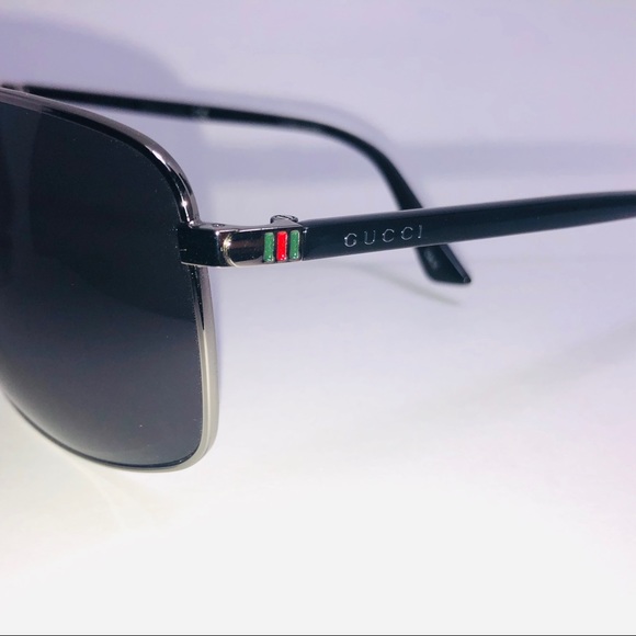 Gucci GG0065SK 001 Square Pilot Sunglass reg.$579 - Picture 6 of 7